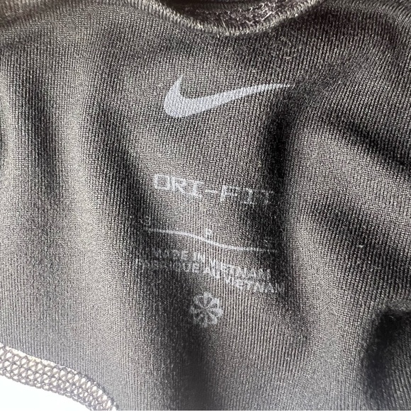 Nike Girls' Dri-Fit One Luxe Leggings in Black/Rush Pink Color Girls Size Small - Picture 7 of 9